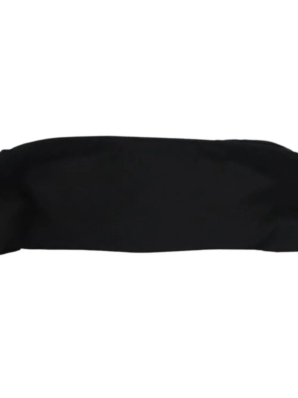 PRADA Sports Waist Bag Nylon Black Gray Silver Auth ar13262
